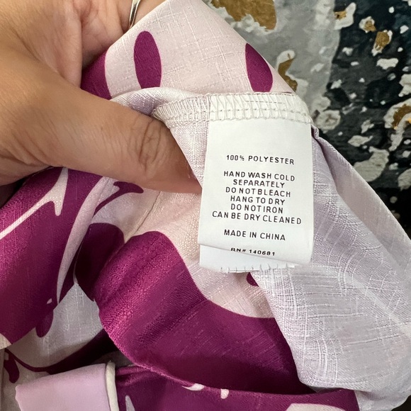 Unique Vintage X Smiley | Purple Wrap Top - Picture 7 of 10